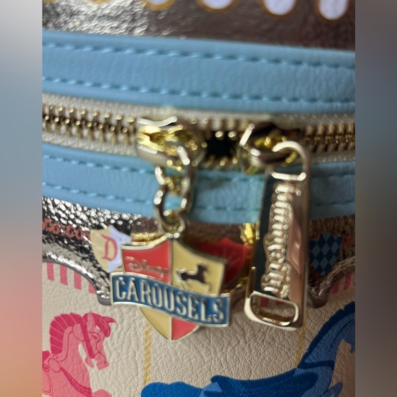 Disney Parks D23 Expo Exclusive King Arthur's Carousel Loungefly Crossbody - Picture 7 of 9